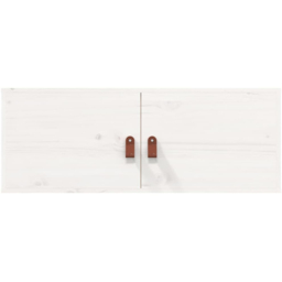 vidaXL 2 Door White Wall Cabinet 2 Pack - Size: 30 x 80 x 30cm - Wilko - thumbnail 5