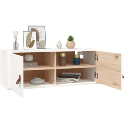 vidaXL 2 Door White Wall Cabinet 2 Pack - Size: 30 x 80 x 30cm - Wilko - thumbnail 7