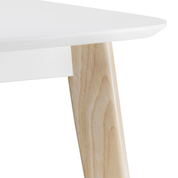Julian Bowen Casa Square 4 Seater Dining Table White and Oak - Wilko - thumbnail 5