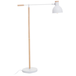 Premier Housewares Matte White Floor Lamp - Size: 70 x 25 x 145cm - Wilko - thumbnail 5