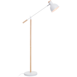 Premier Housewares Matte White Floor Lamp - Size: 70 x 25 x 145cm - Wilko - thumbnail 3