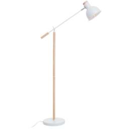 Premier Housewares Matte White Floor Lamp - Size: 70 x 25 x 145cm - Wilko