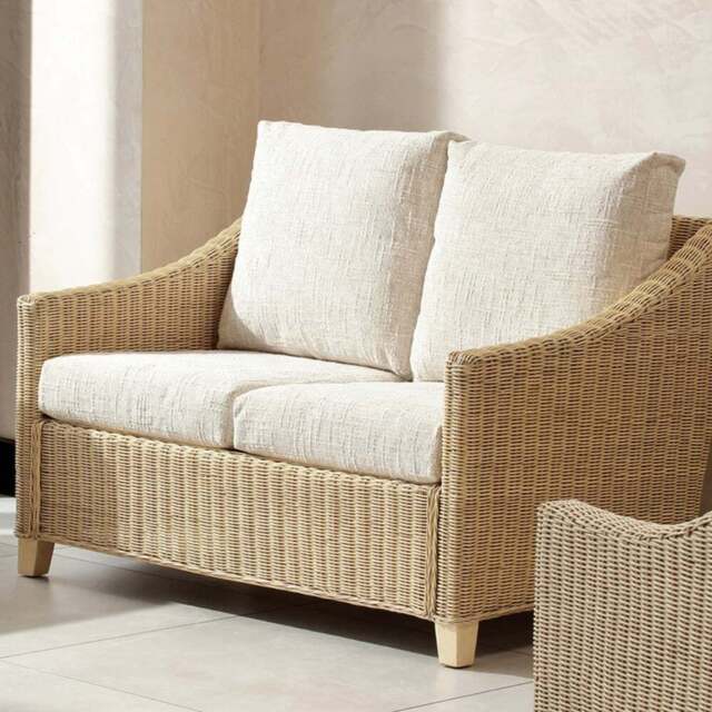 Desser Furniture Dijon 2 Seater Cotton Cream Sofa - Wilko - image 1