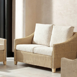 Desser Furniture Dijon 2 Seater Cotton Cream Sofa - Wilko - thumbnail 7
