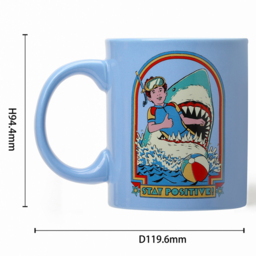 Steve Rhodes Stay Positive Citrus and Sea Salt Scented Candle with Blue Mug - Size: 12 x 11.5 x 11.5cm - Light Blue - Wilko - thumbnail 7