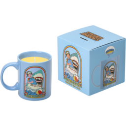 Steve Rhodes Stay Positive Citrus and Sea Salt Scented Candle with Blue Mug - Size: 12 x 11.5 x 11.5cm - Light Blue - Wilko - thumbnail 5