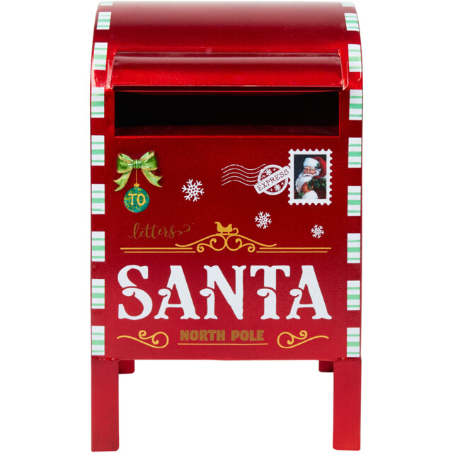 Traditional Santa Letter Box - Red - Wilko - image 1