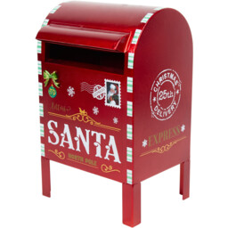 Traditional Santa Letter Box - Red - Wilko - thumbnail 3