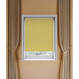 New Edge Blinds Thermal Blackout Roller Blind Ochre 75cm - Size: W 75cm x D 170cm - Yellow - Wilko - thumbnail 4