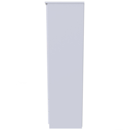 Crowndale Camden 2 Door 2 Drawer White Gloss and White Wardrobe Ready Assembled - White Gloss & White - Wilko - thumbnail 6