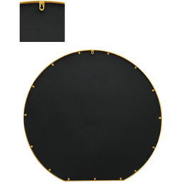 MirrorOutlet The Circulus Gold Framed Circular Wall Mirror 105 x 100cm - Size: 100 x 105cm - Wilko - thumbnail 5