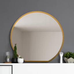 MirrorOutlet The Circulus Gold Framed Circular Wall Mirror 105 x 100cm - Size: 100 x 105cm - Wilko - thumbnail 3