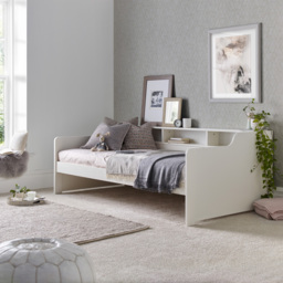 Tyler Single White Bed and Trundle with Pocket Mattress - Bedmaster - Wilko - thumbnail 6
