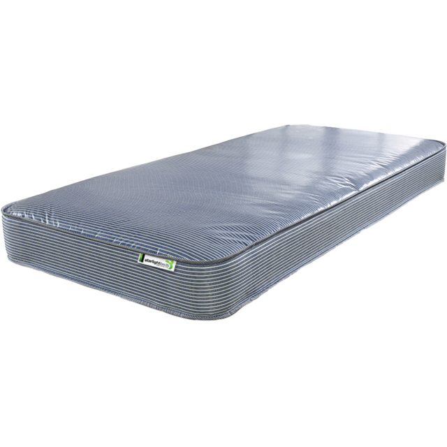 Starlight Beds Deep Single Waterproof Spring Mattress - Blue - Wilko - image 1
