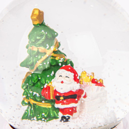 Shatchi Musical Snowglobe Christmas Tree and Santa Scene - Size: 15 x 10 x 10cm - Multi - Wilko - thumbnail 3