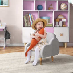 Tommy Toys Grey Cloud Shaped Kids Armchair - Wilko - thumbnail 5