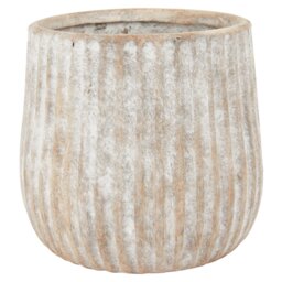 Nori Planter - Brown - Size: 19 x 17.5 x 19 cm - Wilko - thumbnail 1