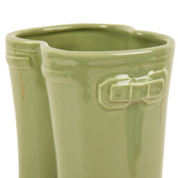 Wellington Boot Vase Ornament 22cm - Green - Size: 21 x 22.7 x 15 cm - Wilko - thumbnail 5