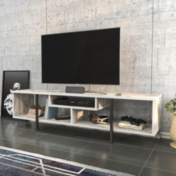 Decorotika Asal 3 Shelf Ephesus And Black Modern TV Unit - Size: 40 x 149.4 x 35.2cm - Multi - Wilko - thumbnail 6
