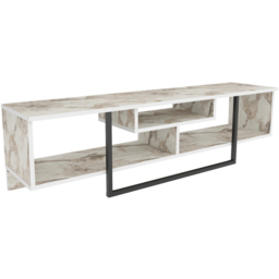 Decorotika Asal 3 Shelf Ephesus And Black Modern TV Unit - Size: 40 x 149.4 x 35.2cm - Multi - Wilko - thumbnail 3