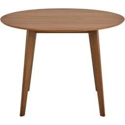 Florence Roxby 4 Seater Round Dining Table Walnut - Size: 76 x 105 x 105cm - Brown - Furniture To Go - Wilko - thumbnail 3