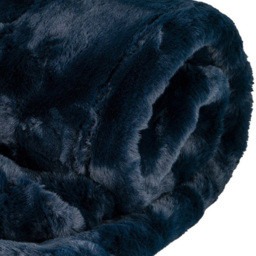 Divante Navy Rabbit Faux Fur Throw 127 x 152cm - Wilko - thumbnail 4
