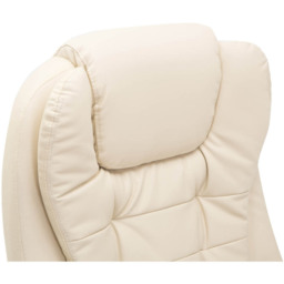 Portland Cream Faux Leather Swivel Office Chair - Size: 68 x 74 x 121cm - Wilko - thumbnail 7