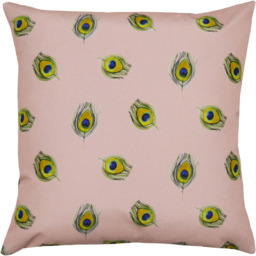 Evans Lichfield Peacock Multicolour Outdoor Reversible Cushion - Size: 43 x 43 x 10cm - Blue - Wilko - thumbnail 5