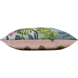 Evans Lichfield Peacock Multicolour Outdoor Reversible Cushion - Size: 43 x 43 x 10cm - Blue - Wilko - thumbnail 4