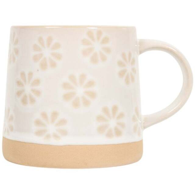 Reactive Glaze Mug with Clay Foot Cream - Wilko - image 1