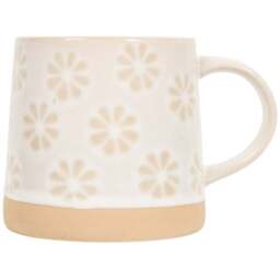Reactive Glaze Mug with Clay Foot Cream - Wilko - thumbnail 1