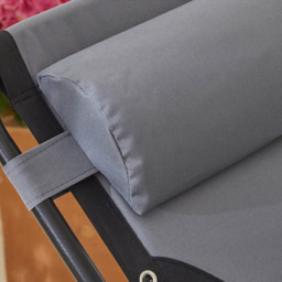 Neo Set of 2 XL Grey Zero Gravity Sun Loungers - Size: 1 Seater - Wilko - thumbnail 4