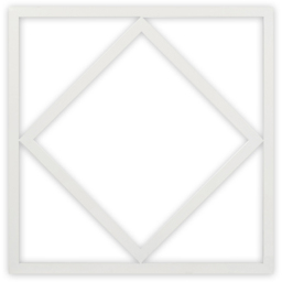 ENER-J 40W Double Square Borderline Panel Light 2 Pack - Size: 62.5 x 65 x 65cm - White - Wilko - thumbnail 3