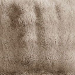 Sweet Dreams Alpine Beige Faux Fur Cushion 43 x 43cm - Wilko - thumbnail 3
