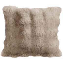 Sweet Dreams Alpine Beige Faux Fur Cushion 43 x 43cm - Wilko
