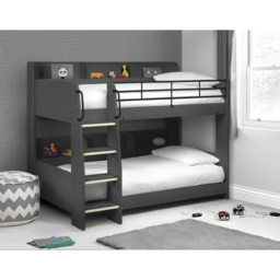 Julian Bowen Domino Anthracite Bunk Bed - Size: Single - Grey - Wilko - thumbnail 4