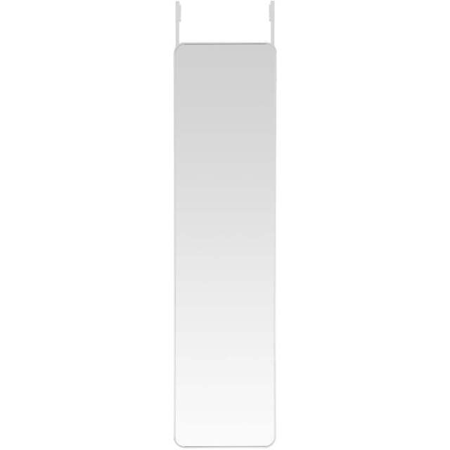 Living and Home White Frame Full Length Door Mirror 37 x 147cm - Size: 147 x 37cm - Wilko - image 1