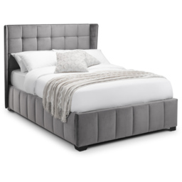 Julian Bowen Gatsby King Size Light Grey Velvet Bed Frame - Wilko - thumbnail 3