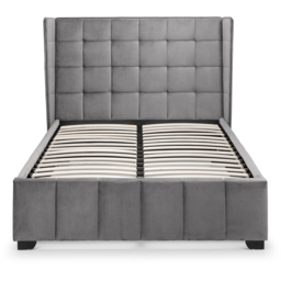 Julian Bowen Gatsby King Size Light Grey Velvet Bed Frame - Wilko - thumbnail 5
