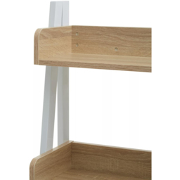 Premier Housewares Bradbury 5 Shelf Natural Oak Bookshelf - Cream - Interiors by Premier - Wilko - thumbnail 7