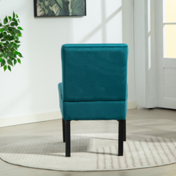 Artemis Home Valina Velvet Fabric Teal Accent Chair - Size: Single - Green - Wilko - thumbnail 6