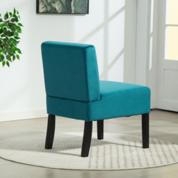 Artemis Home Valina Velvet Fabric Teal Accent Chair - Size: Single - Green - Wilko - thumbnail 5