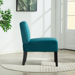 Artemis Home Valina Velvet Fabric Teal Accent Chair - Size: Single - Green - Wilko - thumbnail 4