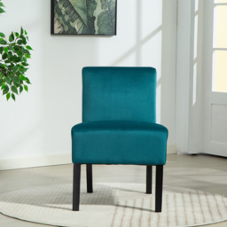 Artemis Home Valina Velvet Fabric Teal Accent Chair - Size: Single - Green - Wilko - thumbnail 3