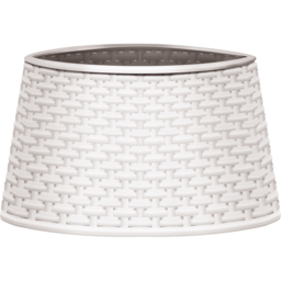 St Helens White Rattan Christmas Tree Skirt - Size: 95 x 610 x 610cm - Wilko - thumbnail 1