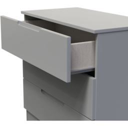 Crowndale Milan 3 Drawer Dusk Grey Chest of Drawers Ready Assembled - Wilko - thumbnail 7