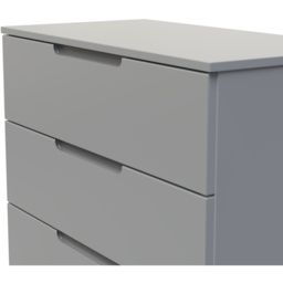 Crowndale Milan 3 Drawer Dusk Grey Chest of Drawers Ready Assembled - Wilko - thumbnail 6