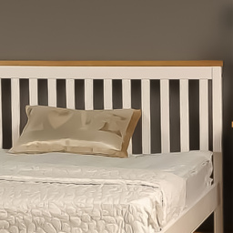 Brooklyn King Size White Low Foot End Wooden Bed Frame - Wilko - thumbnail 3