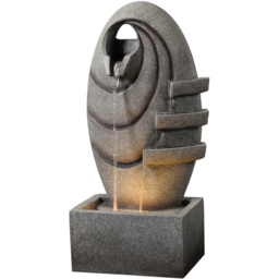 Teamson Home Grey Modern Oval Outdoor Fountain - Size: 79.5 x 24.99 x 40.01cm - Wilko - thumbnail 1