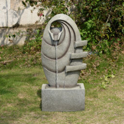 Teamson Home Grey Modern Oval Outdoor Fountain - Size: 79.5 x 24.99 x 40.01cm - Wilko - thumbnail 6